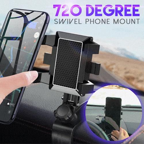 Car Dashboard Phone stand 720 Degree Adjustable GPS Car Clips Holder Hidden Parking number for Mobile Phone car stand Support