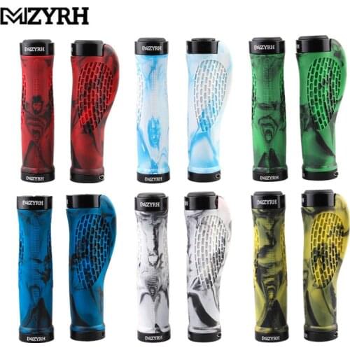 A Pair Ergonomic Mountain Bike Grips Bicycle Handlebar Grips Mtb Bicycle Cuffs Cover Anti-slip Bmx Mtb Bike Accessories Parts