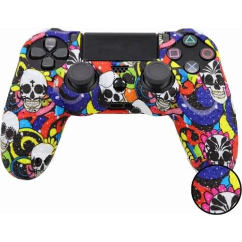 Anti-slip Silicone Cover Skin Case for Sony PlayStation Dualshock 4 PS4 DS4 Pro Slim Gamepad Controle Joystick Cover Protection