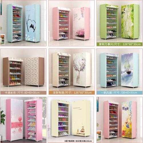 Dustproof Shoe Rack, Thickened Non-Woven Fabric, Multi-Layer Shoe Rack, Assembly, Storage, Shoe Cabinet New