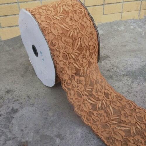 15CM Stretch Lace Trim Embroidery, 16cm Width Elastic Lace Trim For Clothes Accessories