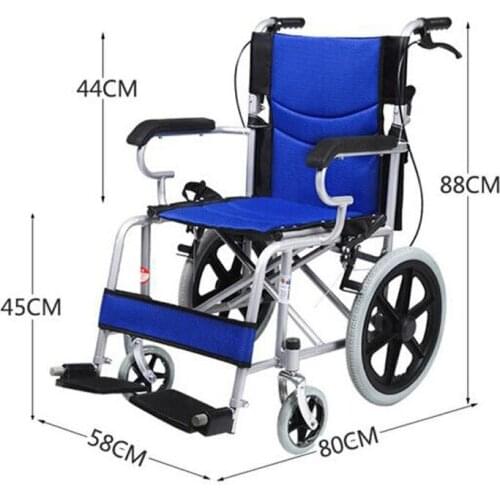 8004 Folding travel wheelchairs for elderly pregnant women with disabilities
