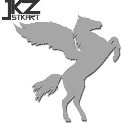 JKZ STKART Vinyl Die Cut Car Sticker Decals Beautiful Pegasus Horse 12 x 12 cm for Motor Bike Laptop Helmet Decorated Stickers