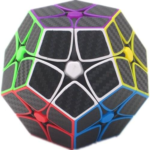 ZCUBE Carbon Fiber Sticker Kilominx Magic Cube Puzzle 2x2 Dodecahedron Speed Cube Puzzle Gift Educational Toy for Children