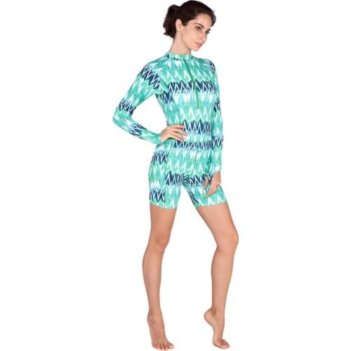 Women one-piece lycra tight zipper Quick dry Swim Shirts Rashguard Swimwear Surf Diving Sunscreen Swimsuit Rash Guards