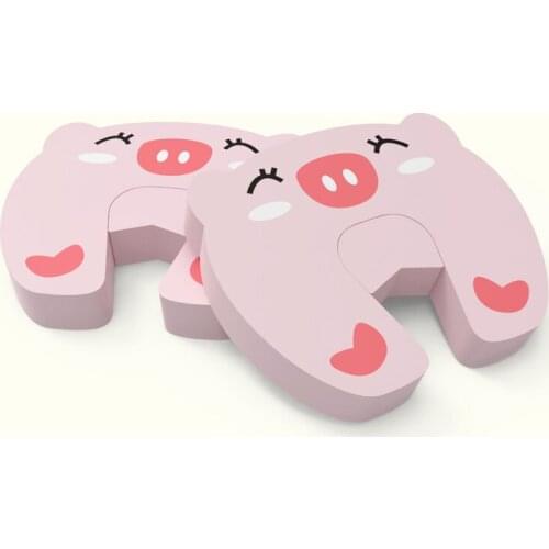 3Pcs/Lot Baby Safety Locks Children Finger Protection Door Stop Bracket Anti Knock Pad Protect Kids Safety Animal Door Stopper