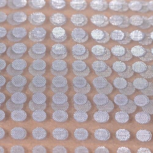 30 pcs Dust ear headphones ear duct network silvered steel mesh filter gum never rust belt