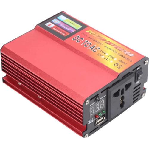 300W Car Portable DC24V to AC110V Converter USB Charging Port Digital Display Car Inverter