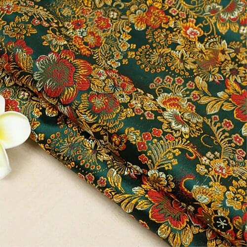 75x100cm Imported France flower style Metallic Jacquard Brocade Fabric,3D jacquard yarn dyed fabric for Women Coat Dress