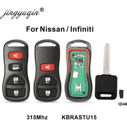 315Mhz 3/4 Buttons Car Keyless Entry Remote Key For Infiniti/Nissan Frontier Murano Armada Pathfinder Versa Altima Maxima Xterra