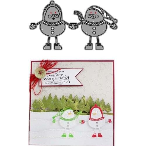 CH Best Snowman Stencil Metal Cutting Dies For Scrapbooking Practice Hands-on DIY Album Card Handmade Tools
