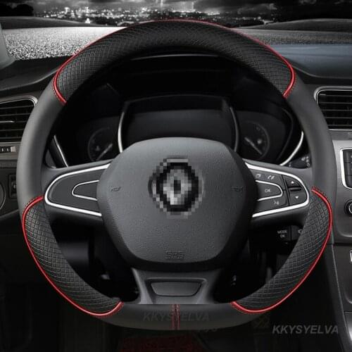 Steering Wheel Cover for Renault Scenic Clio Laguna 2 3 4 5 Kangoo Fluence Megane Trafic Talisman Twingo Kaptur Car Accessories