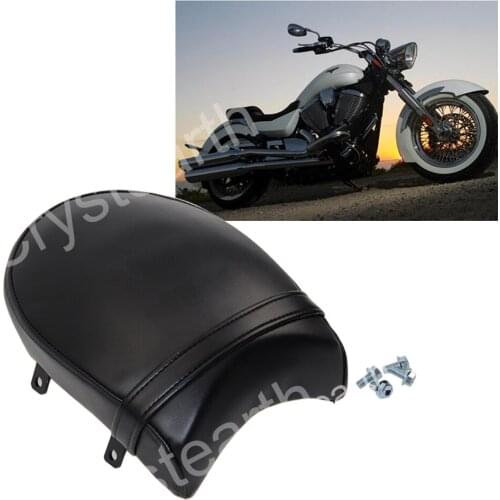 For Victory Vegas 8-Ball High-Ball Zach Ness Cross Country Kingpin Low Deluxe Tour Motorcycle Black Rear Passenger Pillion Seat