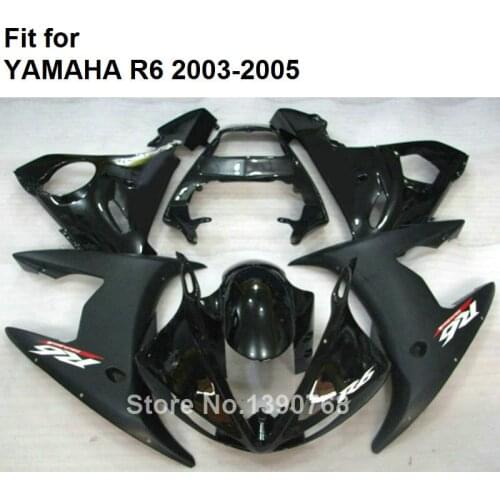 Black Motorcycle Fairing Kit For YAMAHA YZF R6 2003 2004 2005 Body Work Parts Fairings Set R6 03 04 05 HZ11