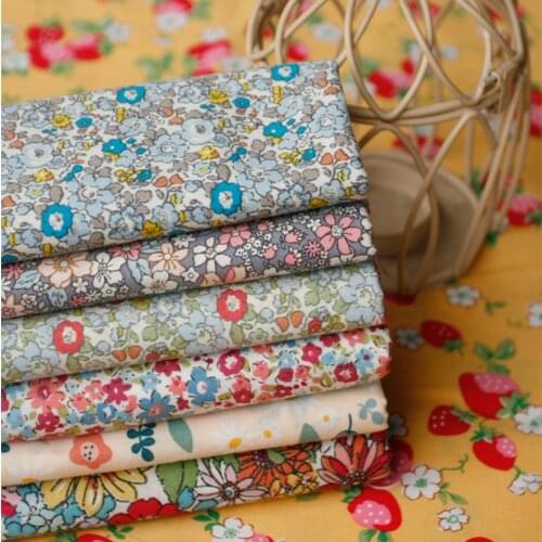 140CMx50CM retro flower cotton fabric crafts apparel dress patchwork fabric for hair bow sewing tissue