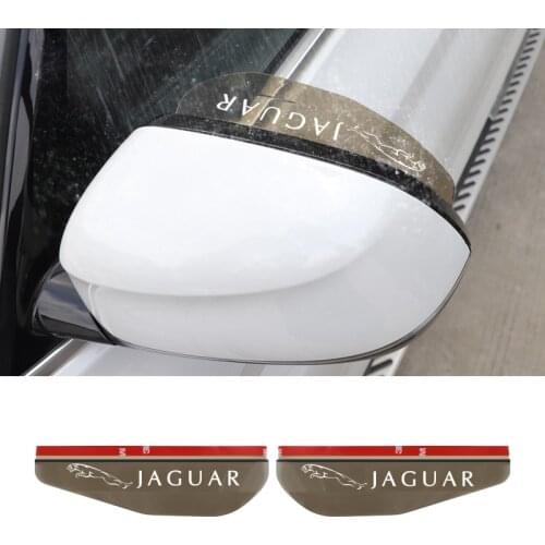 2Pcs PVC Car Rearview Mirror Rainproof Eyebrow Deflectors For Jaguar X F XF XE XJ XEL XFL F-Type F-Pace E-Pace I-Pace