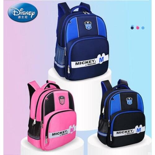 Disney Spider-Man Childrens School Bag Captain America School Bag Cartoon Backpack Large-capacity Fashion 1-5 Graders Backpack