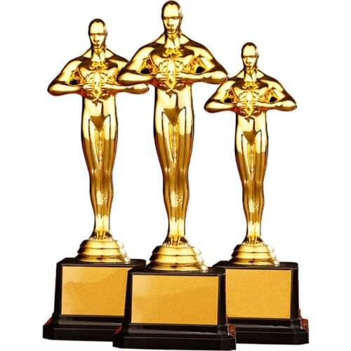 Custom Oscar trophy gold-plated small gold statue team sports competition craft souvenir party celebration gift 19/22/26cm