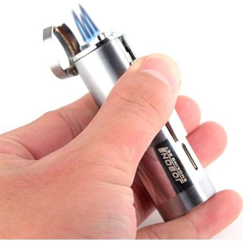 Exquisite High Firepower Three Straight Super Firepower Gift Lighters Smoke Accessories for Weed Regalos Para Hombre Originales