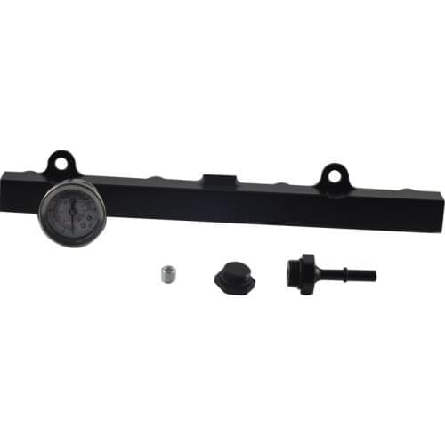 Aluminium K SERIES Heavy FUEL RAIL kit High Flow Injection fuel rail FOR HONDA K20 K24 RSX CIVIC SI,INTEGRA EP3 with gauge