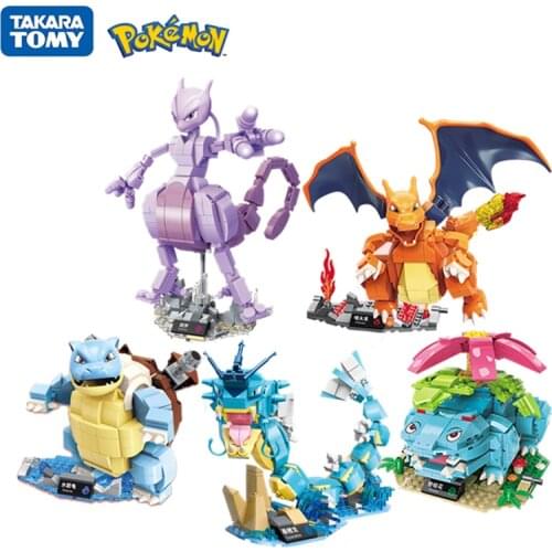 Pokemon Series Building Blocks Splicing Toys Assembled Figure Model Toys Pocket Monster Game Dolls Blocks Kids DIY Toy