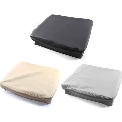 Armrest Console Lid Box Cover Trim Car Styling Center Console Armrest Cover Leather for DODGE RAM Pickup Truck 2002-2008