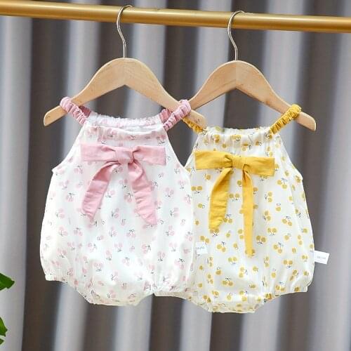 2021 New Baby Summer Onesies Baby Onesies Female Baby Triangle Climbing Clothes Boutique clothing Toddler Girl Clothes