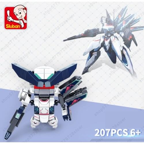 New DIY MOC Mobile City Mech Alpha Andromeda Suzaku Arthur Regang Brickheadz Boy Small Particles Assembling Building block toy