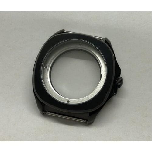 New 40mm Sapphire crystal 316L stainless steel PVD Watch Case fit ETA 2836 / mi yota 8215 Automatic mechanical movement BK34-21