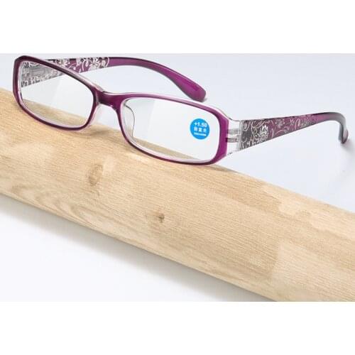 Zilead Printed Blue - Proof Eye-Protecting Reading Glasses Fashionable Portable Reading Glasses +1.0+1.5+2.0+2.5+3.0+3.5+4.0