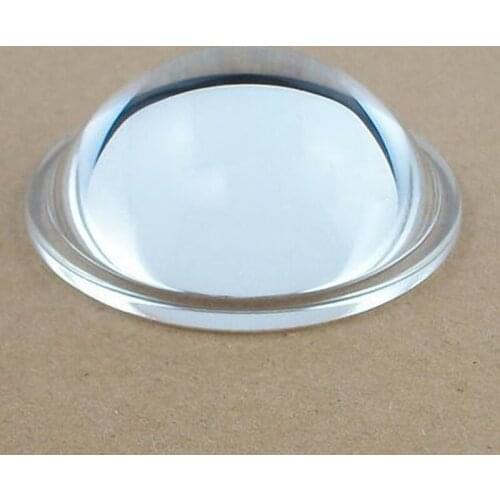 2PCS 54.5mm Diameter Optical Glass Aspheric Focal Length 34mm LED Plano Convex Lens DIY Condensing Lens