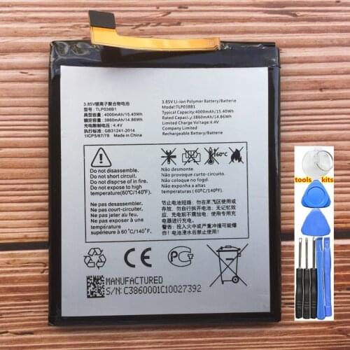 Original New High Quality Battery TLp038B1 4000mAh For Alcatel One Touch 5090Y 7071D 7071DX XL A7 LTE Dual SIM TD-LTE Batteries