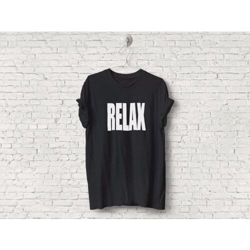 RELAX 80s Retro T-shirt Mens Womens Fitted Vintage Hipster Tee Tumblr Unisex T-Shirt More Size and Colors-A753