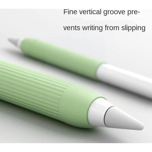 Silicone Protective Pencil Cover Wrap For Apple Anti-scratch 1/2 Screen Shockproof Slip Non Pen Generation Ca B4I1