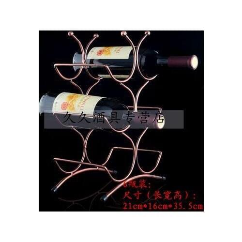Red Wine Rack Wine Bottle Holder Iron Metal Wine Holder Rack Barware Drinking Storage Organizer Display Gift