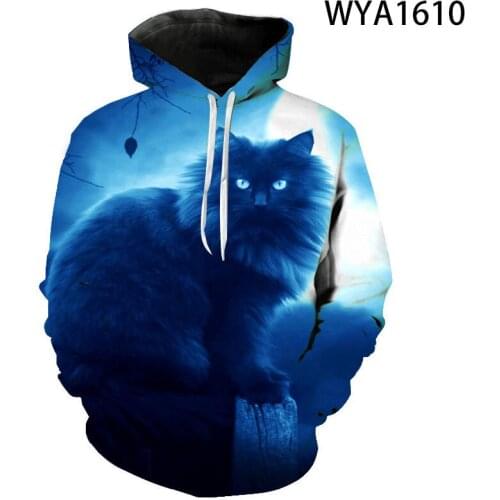 New Fashion Color Cat 3D Printed Hoodies Men Women Children Spring Sweatshirts Long Sleeve Pullover Casual Tracksuit Tops