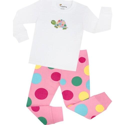 Spring Kids Cotton Pajamas Sets Cartoon Pajamas Suits for Toddlers Girls Nightwear Sets for 2-8 Years Children Clothes for Boys