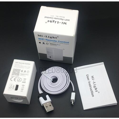 2pcsMilight YT1 WiFi Remote Control,Mi-Light 2.4GHz RF Series Product Smartphone App WiFi Wireless ControlDC5V/500mA(Micro USB)