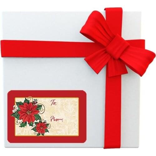 250pcs Adhesive Christmas Gift Name Tags XMAS Stickers Present Seal Labels Decor H58C