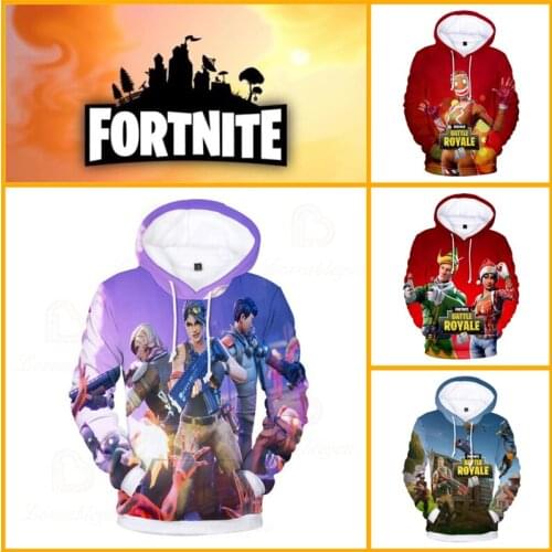 3D Fortnite Hoodie Victory Boys Girls Jacket Hero Sweatshirt Kids Game Anime Birthday Gift