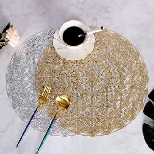 4 PCS PVC Heat Insulation Pad Anti-scalding Disk Pad Round Waterproof Outdoor Christmas