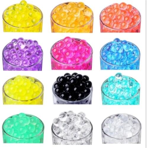 5000 pcs/bag Crystal Soil Hydrogel Gel Polymer Water Beads Flower/Wedding/Decoration Growing Water Balls Big Home Decor