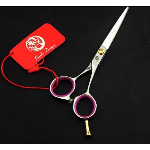 521# 5'' Brand Purple Dragon Best Professional Hairdressing Scissors JP 440C Home & Salon Barbers Cutting Scissors Hair Shears