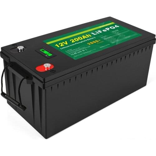 Deep Cycle Rechargeable Lithium Ion LiFePO4 Solar Battery 12V 200Ah Lithium Ion Battery 12V