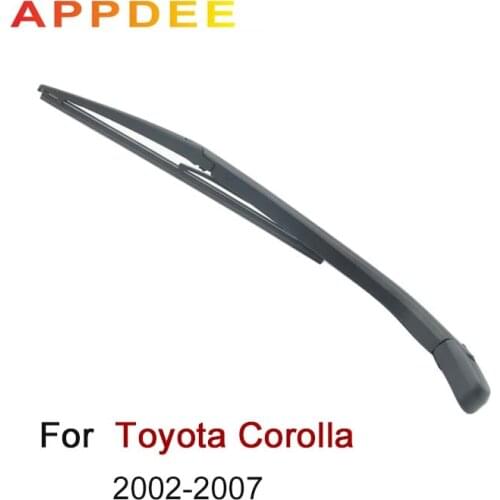 APPDEE Wiper 14" Rear Wiper Blade Arm Set Kit For Toyota Corolla hatchback E12 2002-2007 Windshield Windscreen Rear Window