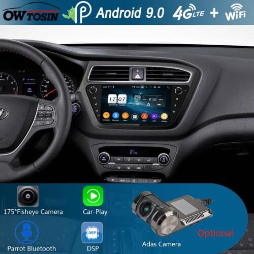 9"IPS 8Core 4+64G Android 9.0 Car Multimedia Player For Hyundai i20 2015 2016 2017 2018 2019 LHD GPS Radio DSP CarPlay Parrot BT