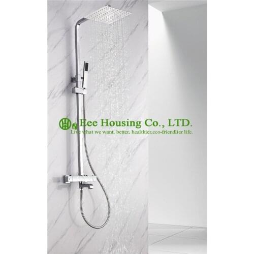 Free Shipping brass 38 degree constant temperature shower set,chrome finished,shower system,bathroom accessories