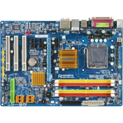 For Gigabyte GA-P35-S3L Original Used Desktop Motherboard P35-S3L P35 Socket LGA 775 DDR2 ATX On Sale