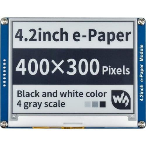 4.2inch E-Ink display black/white e-Paper with SPI interface compatible for Raspberry Pi/Arduino/Nucleo/STM32 3.3V/5V