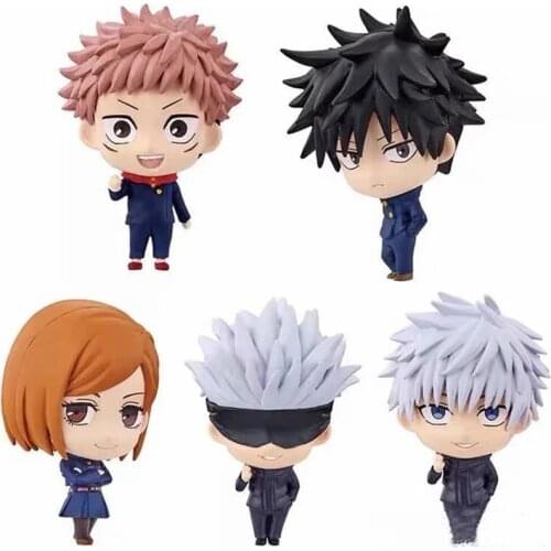 NEW 10cm Kamado Tanjirou Demon Slayer Kimetsu No Yaiba Kamado Nezuko Replace Face Movable Action Figure PVC Model Toys Doll